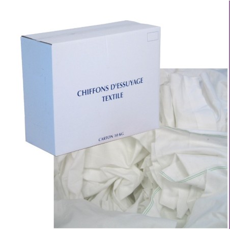 CHIFFONS BLANCS COTON SUPÉRIEUR