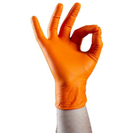 GANTS NITRILE ORANGE SUPER NITRO